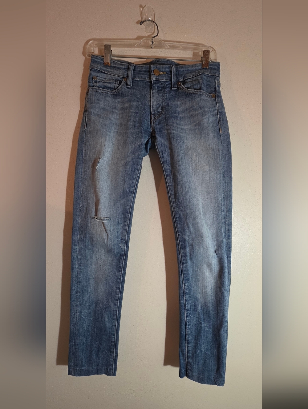 Denim & Supply Ralph Lauren Light Blue Slim Distressed Jeans